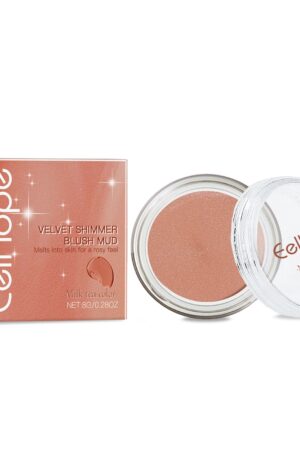 Eelhope (Milk tea color)Velvet Fine Flash Blush Clay Series, Natural Light And Light Color Red Makeup Cheeks Fine Flash Blush Cla